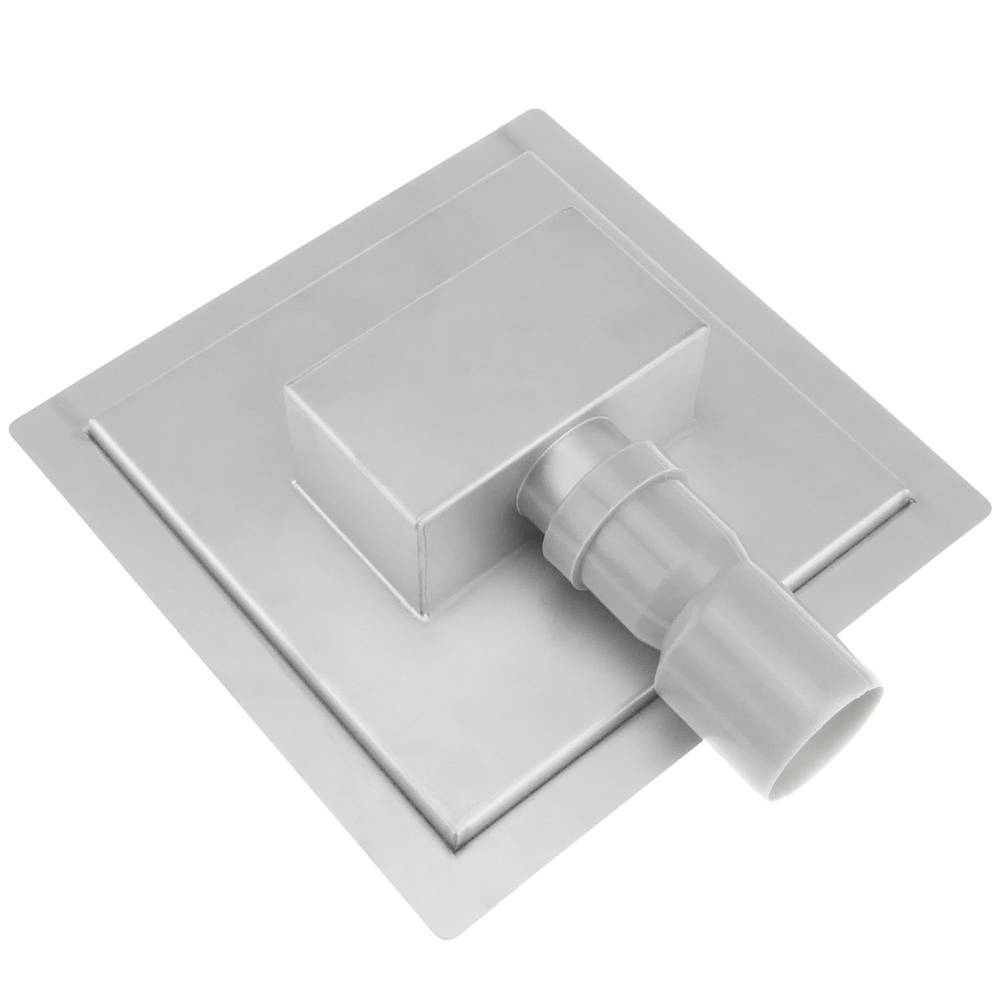 Canaleta de desagüe para ducha cuadrado 20 cm para azulejo en acero inoxidable