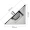 Shower drain squared channel 15 cm stainless with grid for corner