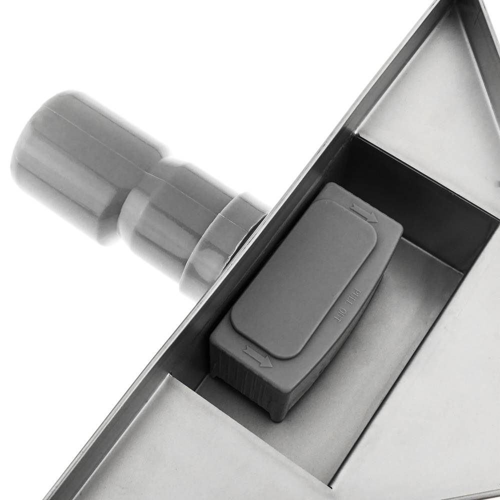 Calha de duche quadrada de 15 cm de aço inoxidável com grelha de canto