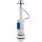 Double push-button cable arrester with base for WC cistern