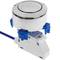 Double push-button cable arrester with base for WC cistern