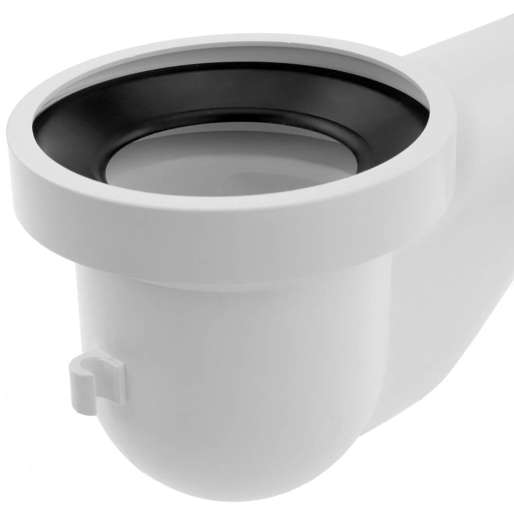 Connecteur coudé souple des déchets de toilette wc gamme Universal flexi  plastique 90 / 110mm : : Bricolage