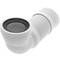Manicotto di collegamento WC inclinato 90 ° estensibile ∅ 105mm