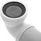 Manicotto di collegamento WC inclinato 90 ° estensibile ∅ 105mm