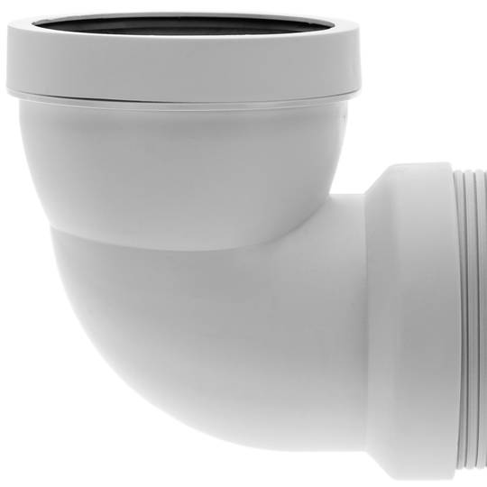 Manicotto di collegamento WC inclinato 90 ° estensibile ∅ 105mm