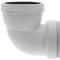 Manicotto di collegamento WC inclinato 90 ° estensibile ∅ 105mm