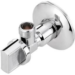 1/2 "- 1/2" quadratischer Tankhahn verchromt