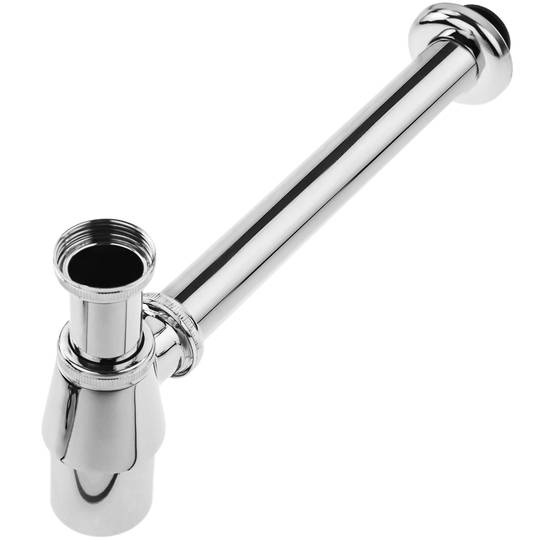Siphon pour bouteille en laiton chromé