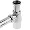 Siphon pour bouteille en laiton chromé
