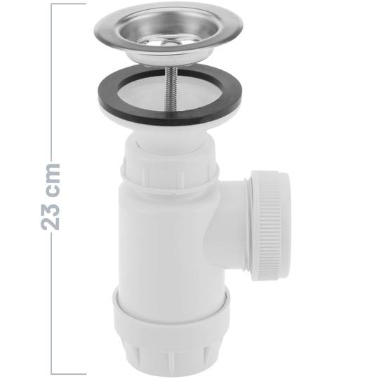 Mini ausziehbarer Flaschensiphon mit 70mm Ventil mit Kette und Stopfen. 1 