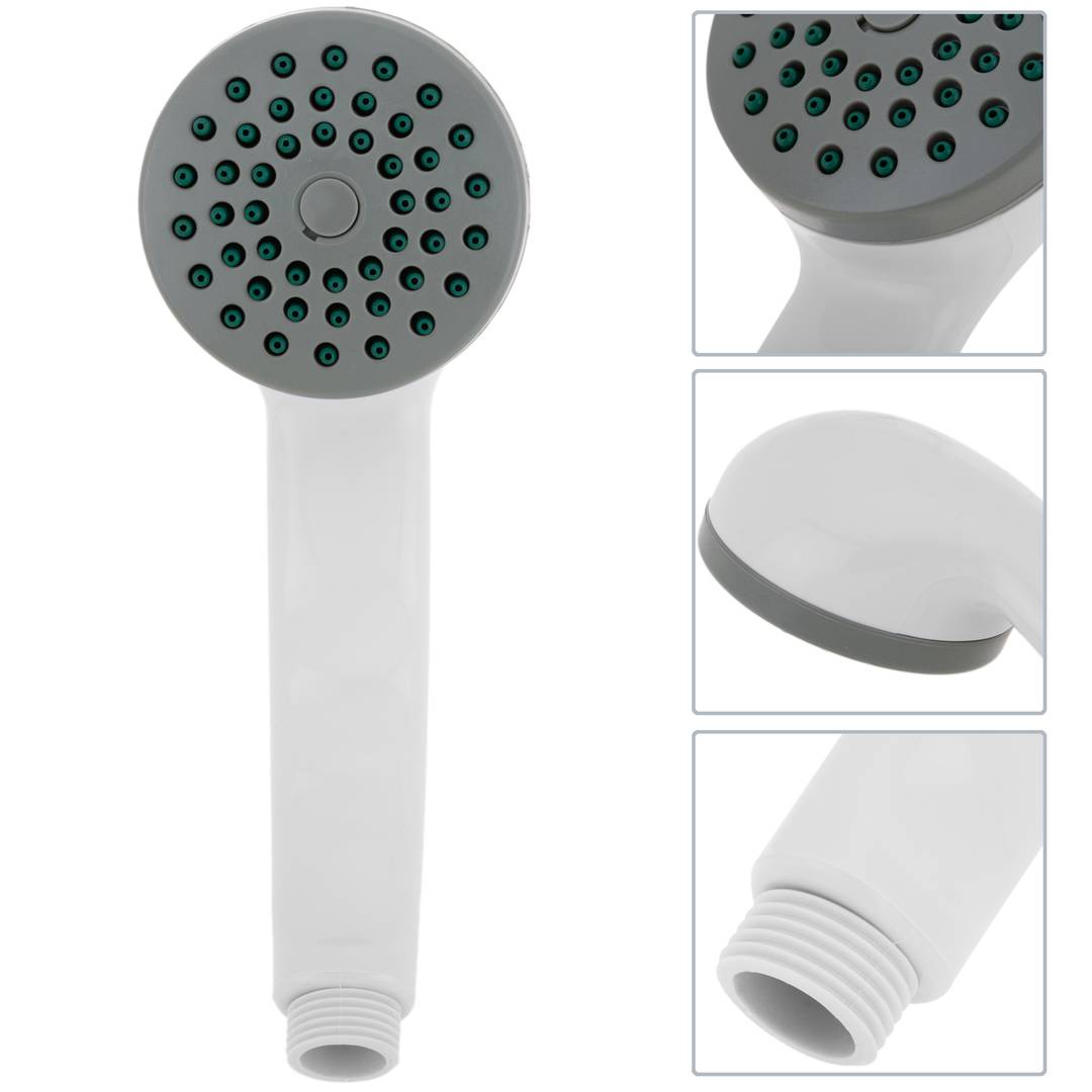 Alcachofa móvil para ducha blanco con sistema antical, ahorro de agua y 1  función - Cablematic
