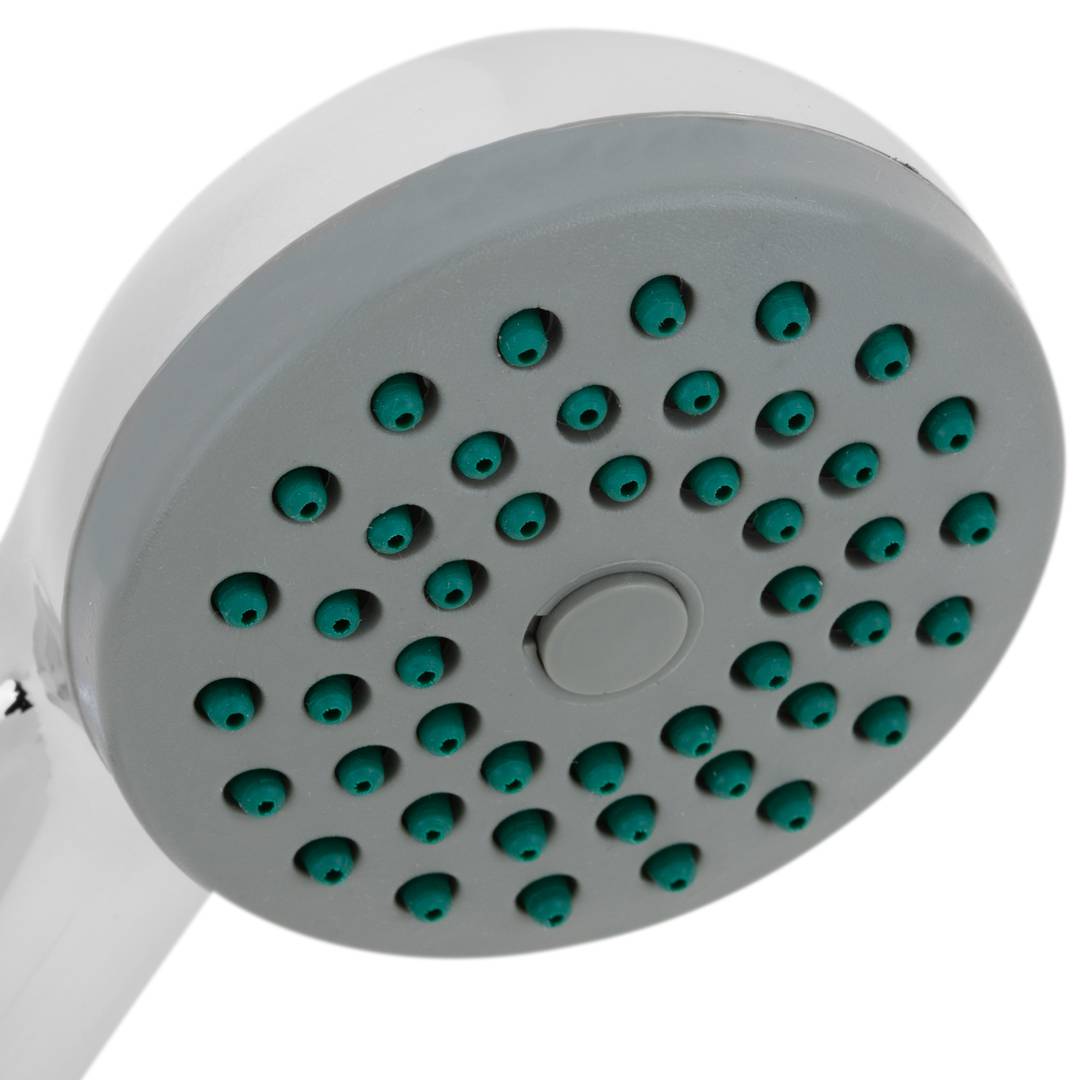 Alcachofa móvil para ducha cromado con sistema antical, ahorro de agua y 1  función - Cablematic