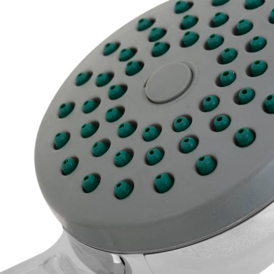 Chuveiro móvel cromado com sistema anti-calcário, economia de água e 1 função