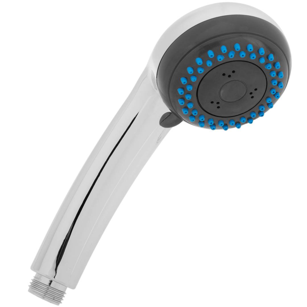 Alcachofa móvil para ducha cromado con sistema antical, ahorro de agua y 3  funciones - Cablematic
