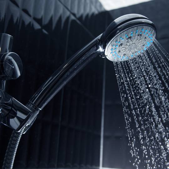 Alcachofa móvil 240mm para ducha cromado con sistema antical, ahorro de  agua y 3 funciones - Hiper Electrón