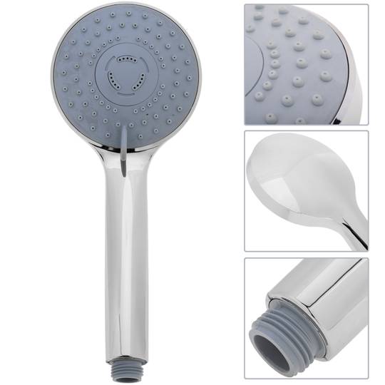 Carxofa mòbil 242mm per a dutxa cromat amb sistema anticalç, estalvi d'aigua i 3 funcions