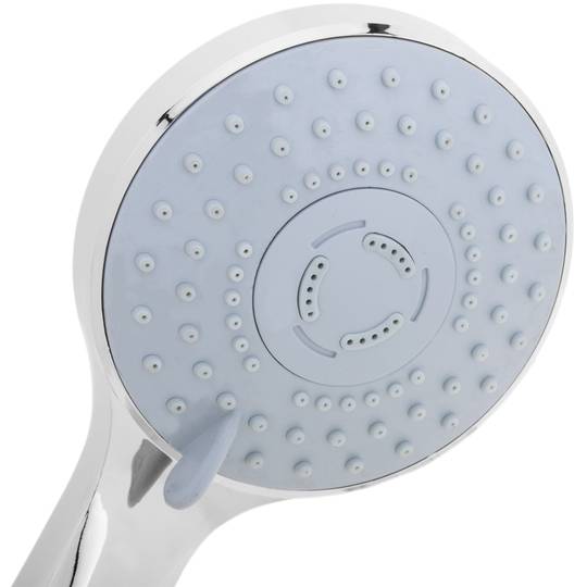 Carxofa mòbil 242mm per a dutxa cromat amb sistema anticalç, estalvi d'aigua i 3 funcions