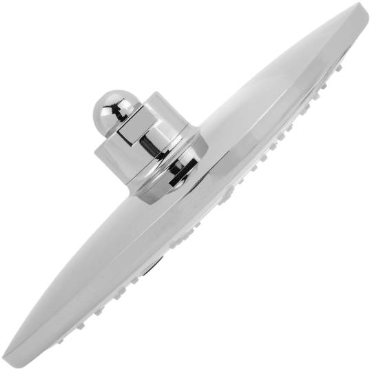Square fixed shower head for chrome shower column with anti-lime system, water saving and 1 function