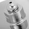 Square fixed shower head for chrome shower column with anti-lime system, water saving and 1 function
