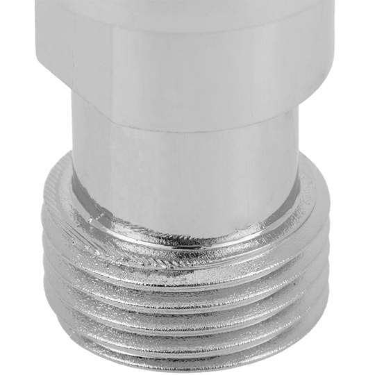 Adaptador de chuveiro universal cromado com rosca fêmea macho