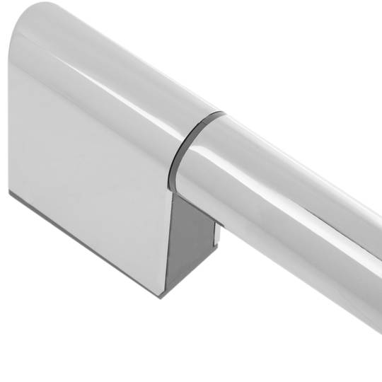 Asta doccia da bagno cromata con soffione e flessibile regolabile in altezza