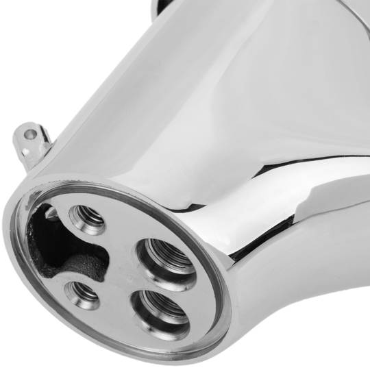 Rubinetto monocomando con cartuccia ceramica per lavabo cromato con funzioni acqua calda e fredda