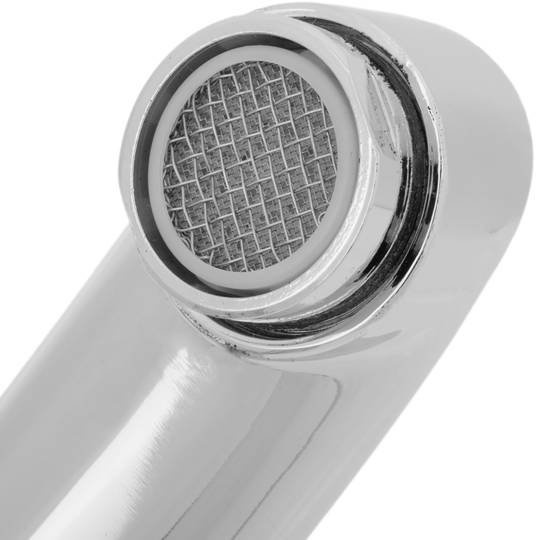 Chrom-Schwenk Mischbatterie mit integriertem hohem Auslauf für Spülenhöhe 248mm