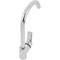 Chrome swivel mixer tap with high spout for sink height 248mm