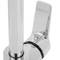 Chrome swivel mixer tap with high spout for sink height 248mm