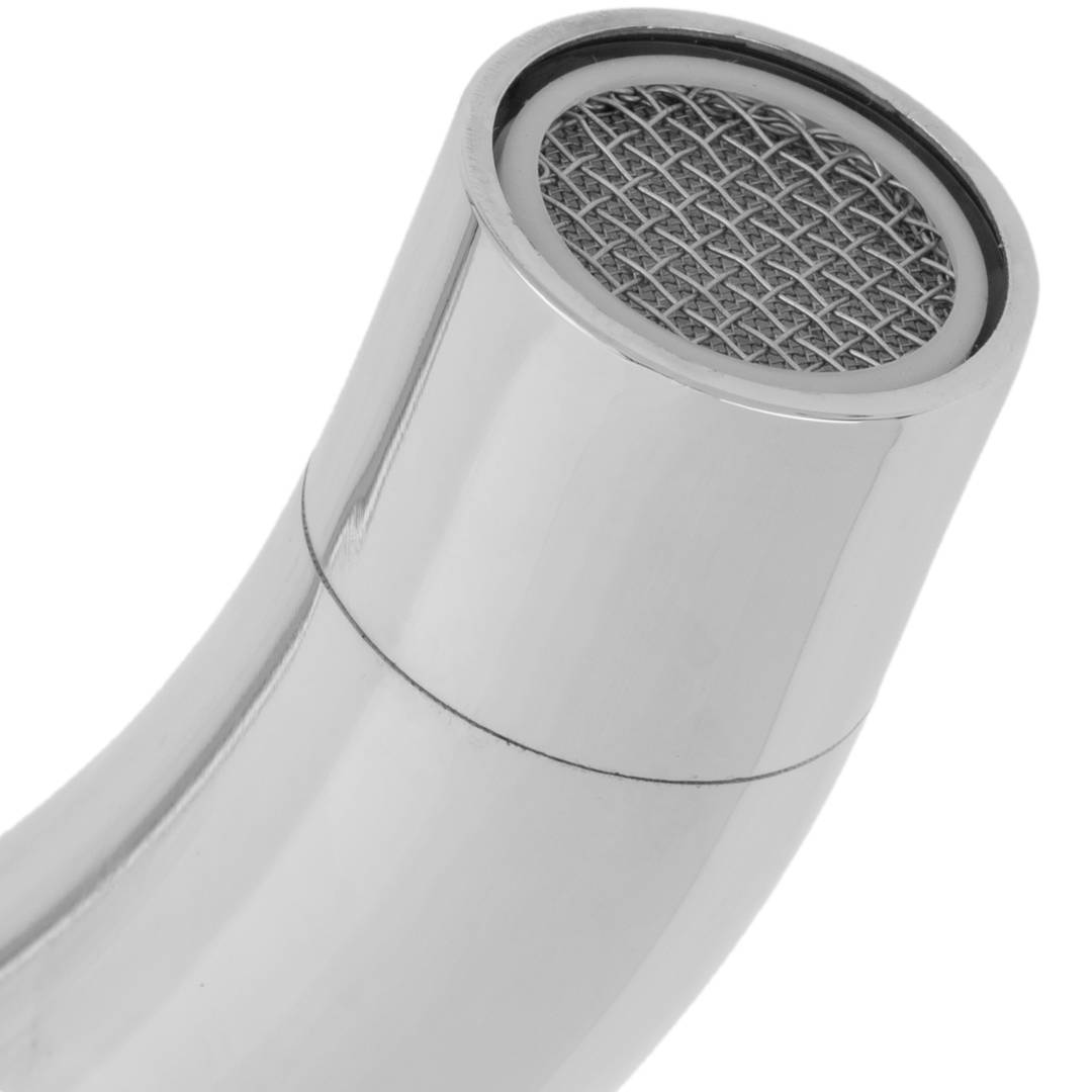 Chrome swivel mixer tap with high spout for sink height 248mm