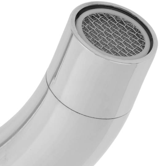 Chrome swivel mixer tap with high spout for sink height 248mm