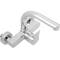 Chrome swivel mixer tap with built-in high spout for sink height 190mm