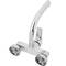 Chrome swivel mixer tap with built-in high spout for sink height 190mm