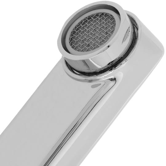 Chrome swivel mixer tap with built-in high spout for sink height 190mm