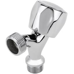 Waschmaschinenhahn 1/2" bis 3/4" mit ergonomischem Chromknopf