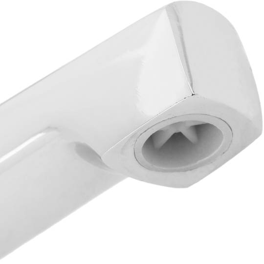 Korte chromen wastafelkraan met 1/2” schroefdraad