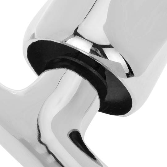 Korte chromen wastafelkraan met 1/2” schroefdraad