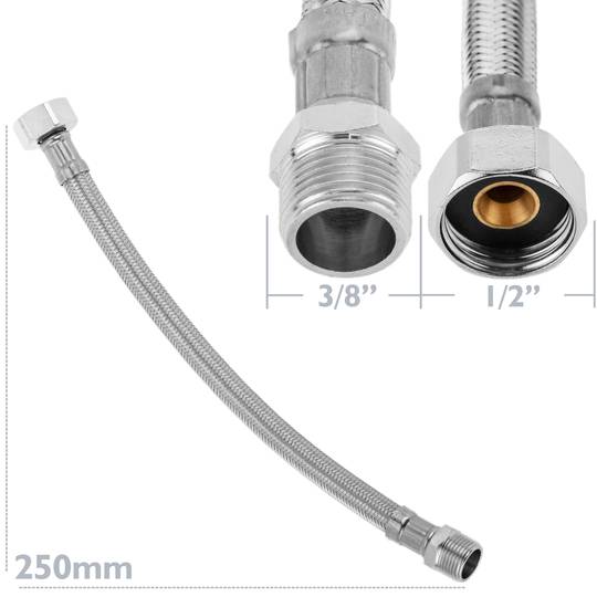 Flexibler Edelstahl-Metallschlauch 1/2