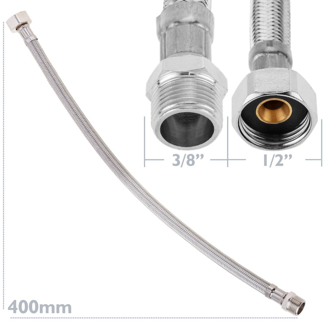 Flexibele metalen slang van RVS 1/2 