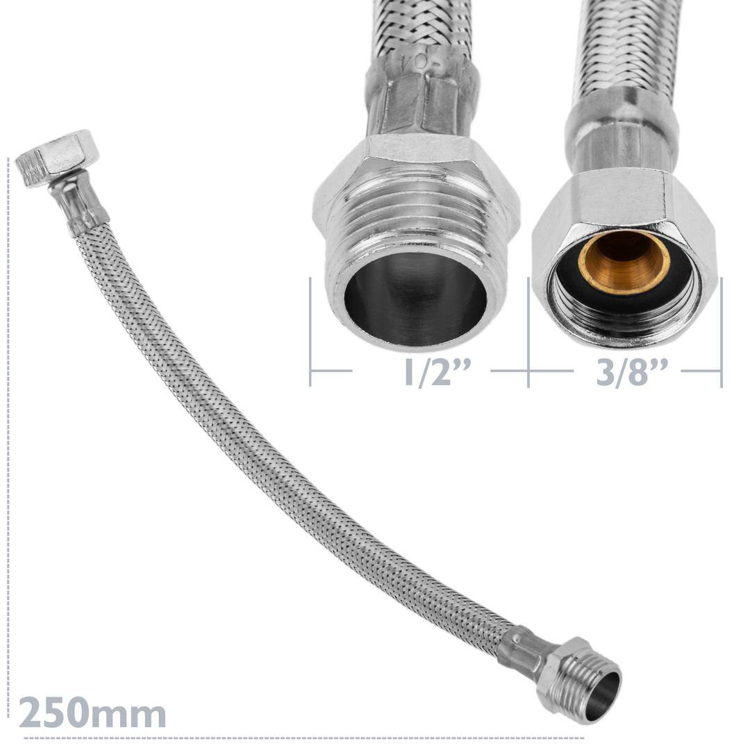 Mangueira flexível de aço inoxidável metálico 1/2