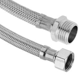 Flexibele metalen RVS slang 1/2 "Male to 3/8" Female van 30 cm