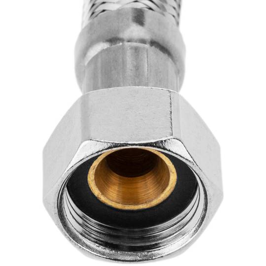 Tubo flessibile in acciaio inox metallico 1/2