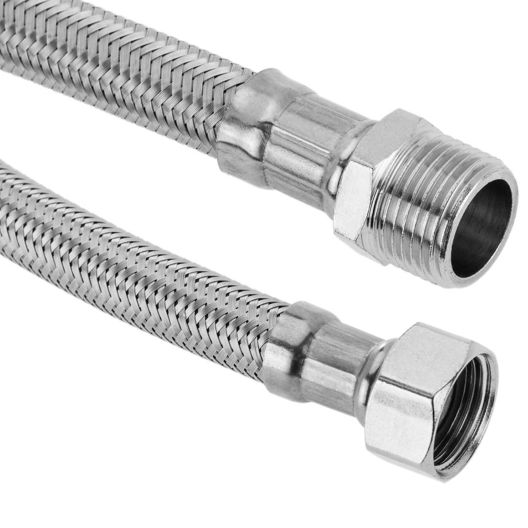 Flexible metal hose made of stainless steel 3/8 Male to 3/8 Female of 30  cm