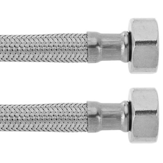 Flexibele metalen RVS slang 1/2 