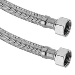 Flexibler Metall-Edelstahlschlauch 3/8" Buchse auf 3/8" Buchse 40 cm