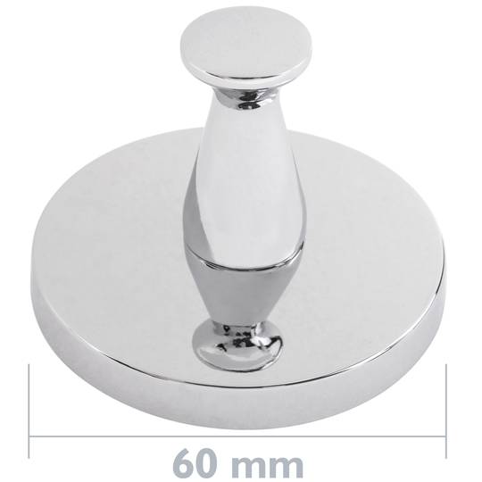 Verchroomde badkamerhaak model Renne