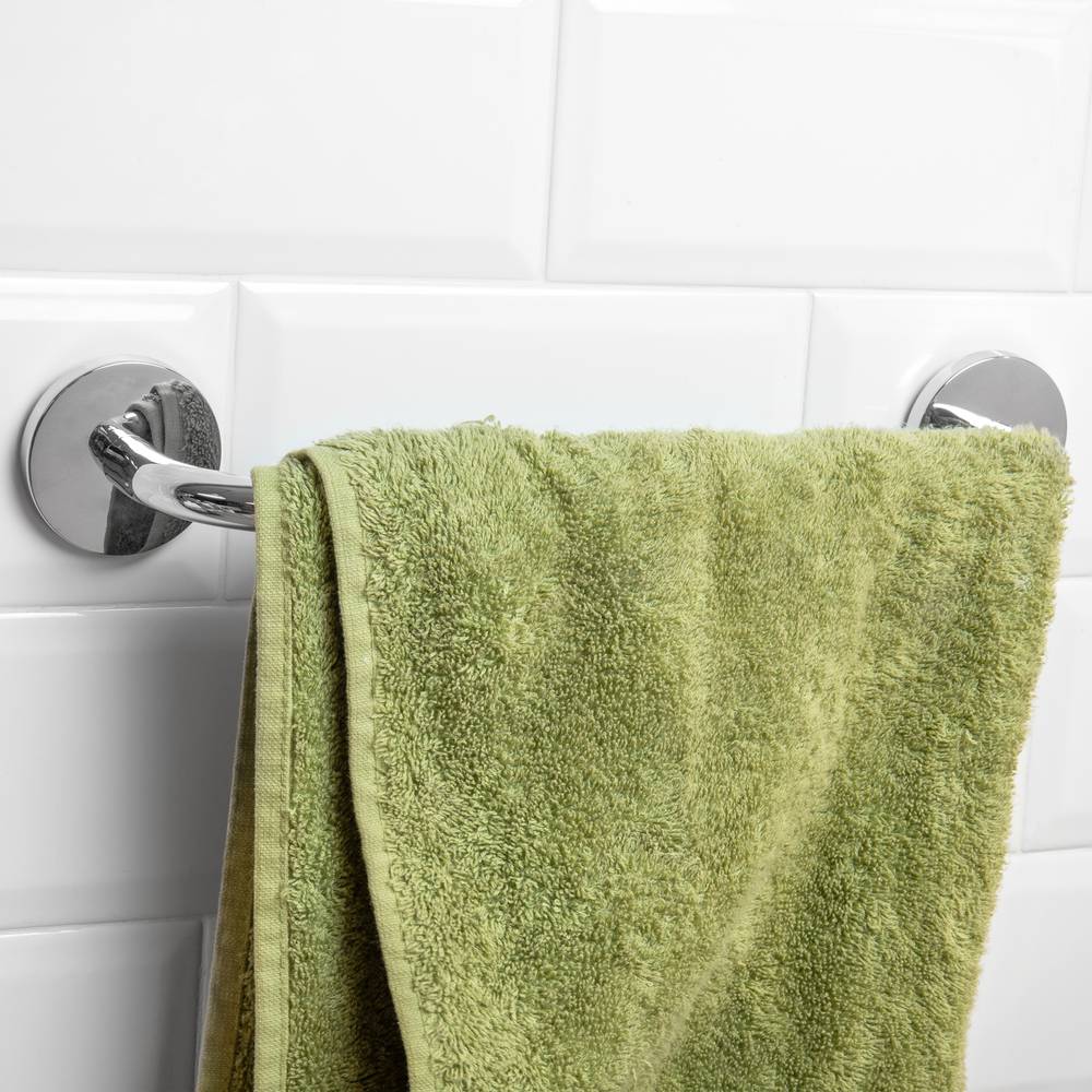 Toallero barra para pared cromado 350x60x74mm modelo Renne