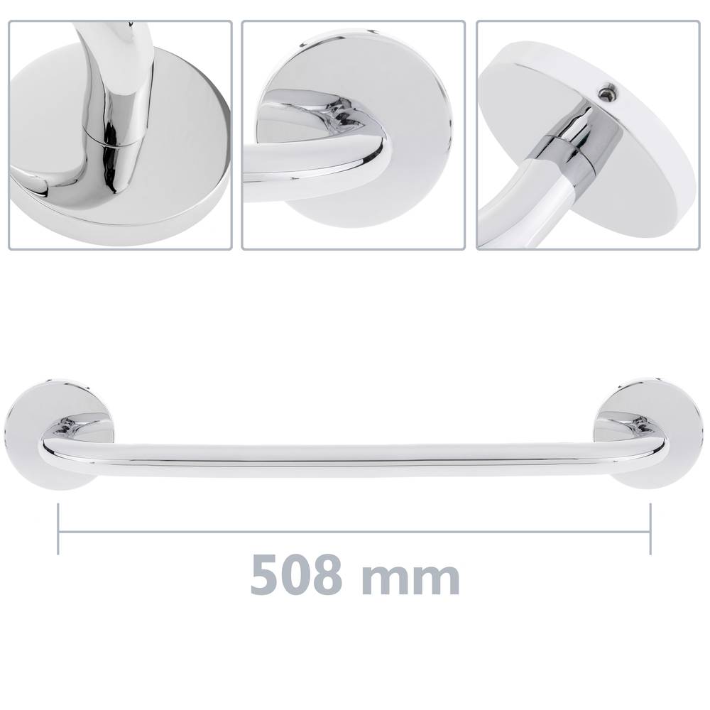 Portasalviette a parete Renne 580x60x74mm cromato