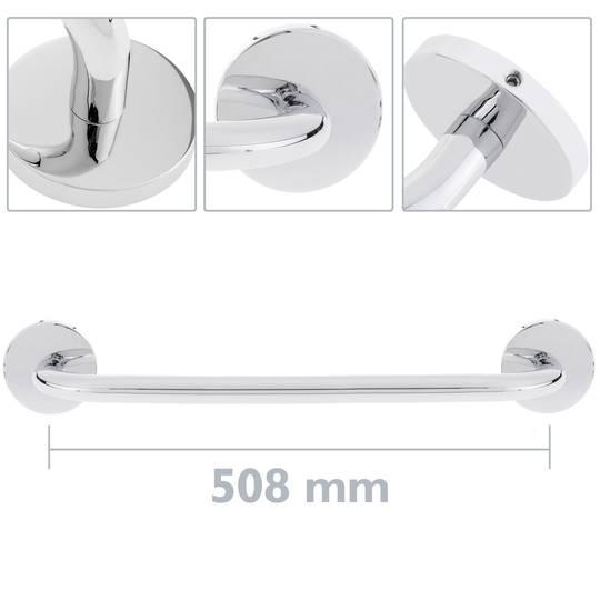 Portasalviette a parete Renne 580x60x74mm cromato