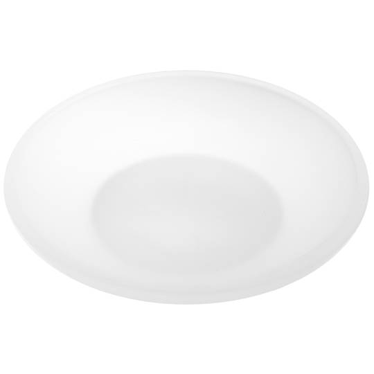 Wall soap chrome holder with translucent glass dish Renne model